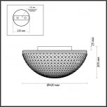 Потолочная люстра Odeon Light Malaga 4937/4C