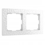 Рамка на 2 поста Hammer (белый) Werkel W0022401 (a052515)