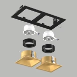 Встраиваемый светильник под LED модуль/ламп МR16 Lightstar Domino D5270303BMOD (220V)