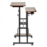 Стол многофункциональный Shuttle 80х58х80-130см, светлое дерево, белый