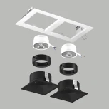 Встраиваемый светильник под LED модуль/ламп МR16 Lightstar Domino D5260707BMOD (220V)