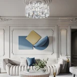 Потолочная люстра хрустальная на штанге Arte Milano Sorrento-3209 373209/6/80/480 CR (220V)