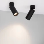 Накладной точечный светильник SP-GABI-SURFACE-FLAP-R50-9W Day4000 (BK, 60 deg, 230V) (Arlight, IP40 Металл) 052344 (LED)