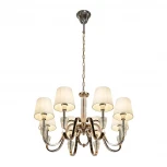 Подвесная люстра iLamp Alesti P2424-8 Nickel (220V, на цепи)