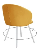 Стул 258 поворотный, Z280 апельсин, ножки белые Dikline 00-00061603