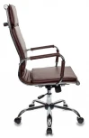 Кресло руководителя Бюрократ Ch-993 коричневый эко.кожа крестовина металл хром
