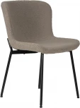 Стул обеденный Dobrin MILO (черные ножки, бежевый букле (UF992-04))