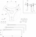 Светильник LGD-STEM-BOLL-H500-10W Warm3000 (BK, 185 deg, 230V) (Arlight, IP65 Металл) 046612