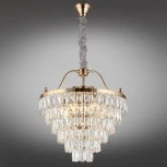 Подвесная люстра каскадная Aployt Gerta APL.725.13.07 (220V, хрусталь, на цепи)