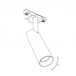 Трековый светильник магнитный 15V 48W RAUMBERG MGSPOT15Bk 3000K (LED)