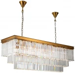 Подвесная люстра каскадная iLamp Triumph 6119-1200 BR (220V, хрусталь, на цепи)