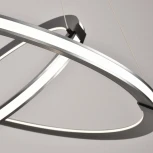 Подвесной светильник iLedex Vision 9225-8+5SD GR+BK (220V, на тросе)