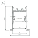 Профиль SL-COMFORT-3542-F-2000 ANOD BLACK (Алюминий) 031765 Arlight SL-COMFORT
