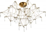Потолочная люстра светодиодная ST Luce Gravetta SL6601.202.78 Золотистый/Прозрачный LED 78*0,35W 3000K (220V)