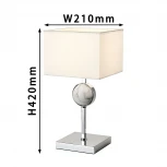 Интерьерная настольная лампа Favourite Diva 2821-1T (220V, куб)