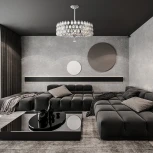 Потолочная люстра хрустальная на штанге Arte Milano Sorrento-1019 371019/8/300/580 CR (220V)