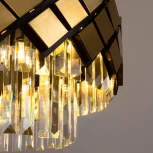 Подвесная люстра каскадная Arte Lamp Amelia A1039SP-10BK (220V, на тросе)