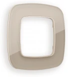 Рамка Ambrella Volt OMEGA Radian (Серо-бежевый Стекло закаленное натуральное) 1-ая OF350601