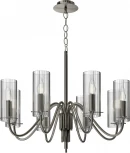 Подвесная люстра ST Luce SL2005 SL2005.103.08 никиль/прозрачный E14 8*40W (220V, на цепи)