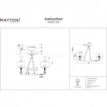 Подвесная люстра Maytoni Luxe H006PL-05G