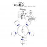 Потолочная люстра Wedo Light Aldino 66425.01.05.05