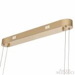 Подвесной светильник Arte Milano Venezia 318311/D400 GD (регулировка яркости, LED, 220V, хрусталь, пульт управления, на тросе, кольцо)