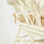 Комплект обеденный "ANDREA GRAND" (стол со стеклом+6 кресел+ подушки) TCH White (белый), Ткань рубчик, цвет кремовый Tetchair ANDREA GRAND 12427