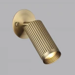 Настенный спот поворотный на 180/350 Odeon Light Manchester 7013/1WA металл/под латунь LED GU10 10W 220V