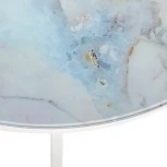 Набор кофейных столиков Tango бежевый мрамор с белыми ножками, 2шт Bradex Home RF 0352