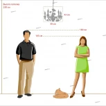 Подвесная люстра DeMarkt Букет 421015005 (220V, на цепи, подсвечник, свеча, цветы, листья, розы)