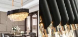 Подвесная люстра каскадная Empire Black Rectangular Chandelier Crystal ImperiumLoft 40,2893 (156487-22) (220V, на цепи)