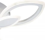 Потолочный светодиодный светильник 50Вт, 3920Лм, 3500-4000К, Ra>80, плавная регулировка мощности, изменение цветовой температуры, ночник, металл/акрил, белый (220V, пульт управления)