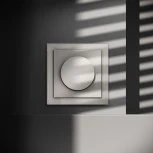 Диммер поворотно-нажимной 600 Вт (кашемир) Voltum S70 VLS070303