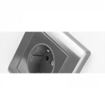 Рамка на 1 пост Metallic (глянцевый никель) Werkel W0011602 (a051000)