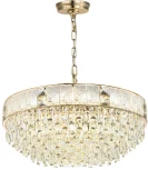 Подвесная люстра Odeon Light Fiesta 5070/21 золото/прозрачный/матовый/металл/хрусталь/стекло E14 21*40W (220V, на цепи)