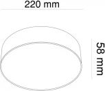 Потолочный светильник Zon 3000K 1x26Вт 120° LED Maytoni Technical C032CL-L32B3K