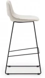 Zahara Барный стул бежевый с черными стальными ножками 76 см La Forma (ex Julia Grup) арт.148498