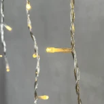 Гирлянда Бахрома 3,1 x 0,5 м тепло-белая 24В, 150 LED, провод прозрачный  ПВХ, IP54 Laitcom PIL150-10-1WW