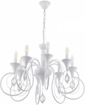 Подвесная люстра Arte Milano AM349920 349920/8 WT (220V, подвески, на цепи, подсвечник, свеча)