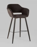 Стул барный Stool Group Саймон велюр темно-коричневый УТ000025187