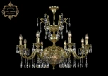 Подвесная люстра с хрустальными подвесками Art Classic 31.29 31.29.8.CK250SP.250GL.G.Sp.Clear.1A