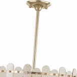 Подвесная люстра хрустальная на штанге Arte Milano Sorrento-3109 373109/6/350/500 GD (220V)