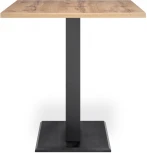 Стол на тумбе Woodville Мичиган Лофт 110х70 25 мм дуб вотан / черный матовый 515300