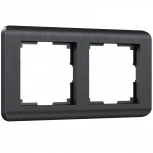 Рамка на 2 поста Stream (графит) Werkel W0022104 (a051267)