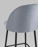 Стул полубарный Stool Group Марсель велюр серый УТ000025273