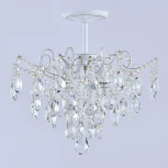 Потолочная люстра хрустальная на штанге Reluce 04058-0.3-04 WH+GOLD PN (220V)
