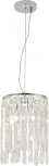 Подвесной светильник Escada Chamarel 2127/1S 1x60Вт E14, металл/хрусталь, хром (220V, на тросе, круглые)
