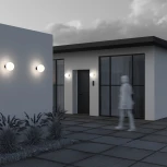 Настенный уличный светильник Maytoni Bold O598WL-01B1 (220V, шар, IP54)