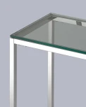 Консоль Stool Group ТАУН 115*30 серебро УТ000004654