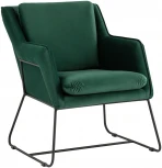 Кресло велюр зелёный Stool Group Роланд УТ000035917